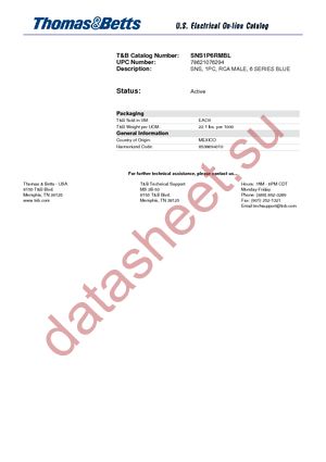 SNS1P6RMBL datasheet  